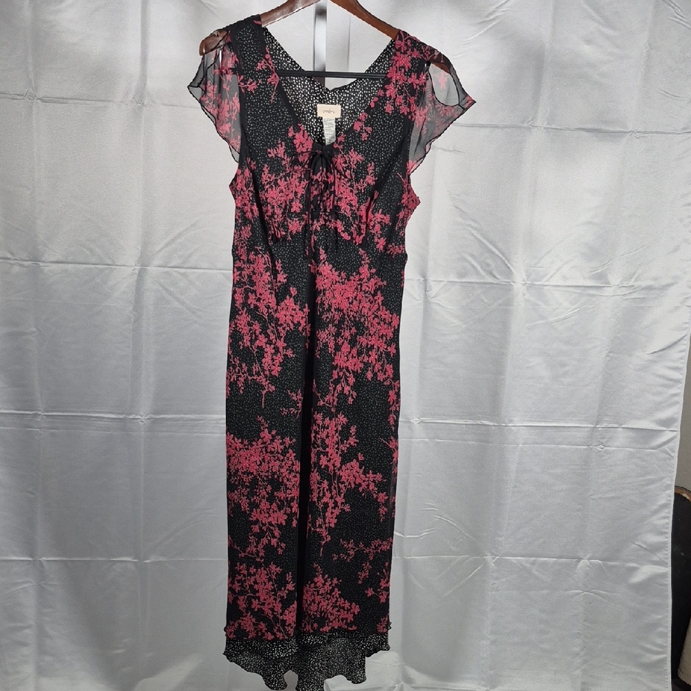 Vintage Slip Dress With Side Zipper Size 16